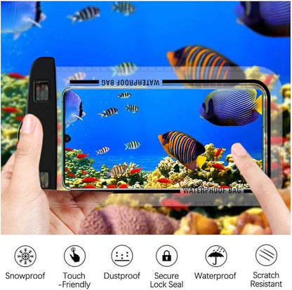 4 Pcs Waterproof Pouch Bags Set, Including 2 Waterproof Waist Pouch with Adjustable Waist Strap, 2 Waterproof Phone Cases for Kayaking, Swimming,Travel