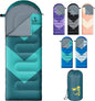 Sleeping Bag for Adults, Girls, Boys - 3 Season Warm & Cool Weather Lightweight Waterproof Camping Bag for Hiking, Outdoor Travel