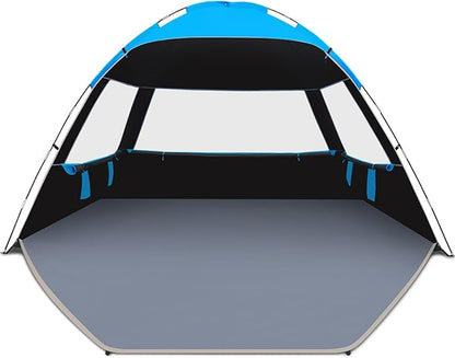 Venustas Beach Tent Sun Shelter for 3-10 Person, UPF 50+ UV Protection Canopy, Lightweight and Easy Setup Cabana, Portable Beach Shade