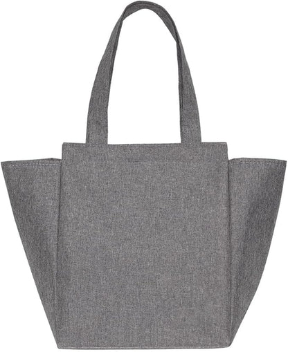 iknoe Lunch Bag Insulated Lunch Bags for Women & Men, 9L Reusable Lunch Tote, Portable Adult Thermal Large Lunch Cooler for Work Picnic (Grey)