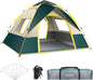 KOMCLUB Camping Tent 1/2/3 Person Tents for Family Camp Tent Waterproof Windproof Outdoor for Backpacking Hiking Easy Setup with Storage Bag,8 Ground ding,4 Windproof Rope