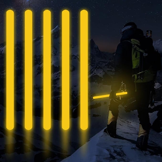 16 Inch Industry Grade Glow Sticks Bulk 5 PCS Bright Jumbo Light Sticks Glow in The Dark Emergency Huge Glow Sticks for Camping,Hiking,Hurricane, Earthquake, Survival Kit Accessories