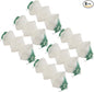 Lantern Mantles Insta-Clip 2#95 Mantles 3-Layer Accordion Shape Gas Lamp/Lantern Mantles with 2 Install Clip (6pcs)