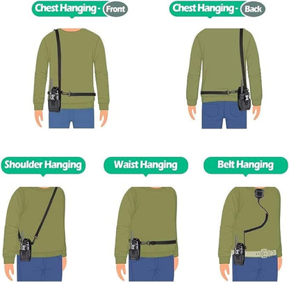 Radio Holder Walkie Talkie Pouch Molle Radio Pouch BaoFeng Radio Holster Strap Radio Case for Duty Belt Compatible with BaoFeng UV5R 888S F8HP Kenwood Icom HYT Arcshell Retevis H777 (4 Pack)