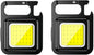 2 Pack COB Mini LED Flashlight Keychain Light Multifunctional Portable COB Camping Flashlights USB Charging Work Lights Fishing Lanterna（2 Pack）