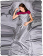 The Friendly Swede Sleeping Bag Liner — Ultralight Polyester or Cold Weather Microfiber Adult Sleep Sack; Thin Travel Sheets for Hotel; Camping Sheets; Travel Sleeping Bag with Pocket-Size Stuff Sack