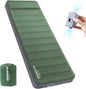 Elegear Air & Foam Self Inflating Sleeping Pad, Built-in Electric Pump 4" Ultra-Thick Memory Foam Camping Mattress with Pillow Camping Pad 4-Season R-Value 9.5 Camp Mat for Car/Traveling - Single