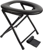 Portable Toilet Seat, Stainless Steel Emergency Toilet, Folds Camping Toilet Seat, Convenient for Camping, Travel & Emergency