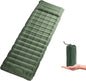 Green Self-Inflating Camping Sleeping Pad, 4.7' Thick, Single Air Mattress with Built-in Foot Pump, Waterproof, 72' x 20' x 4.7'