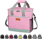 Iknoe Large Cooler Bag Collapsible 24 Can Insulated Bags Leakproof Lunch Cooler Tote with Multi-Pockets for Adult Insulated Thermal Bag for Beach, Picnic, Office Work