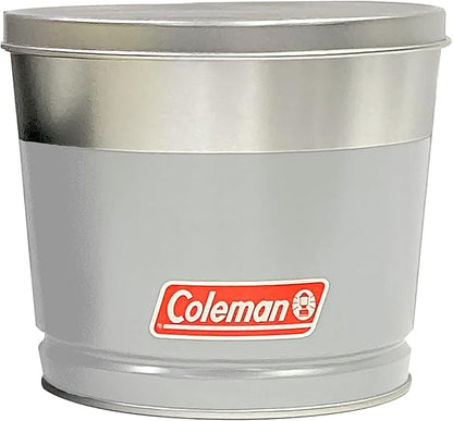 Coleman Outdoor Citronella Candle, Decorative Tin Candle for Patio, Backyard, Outdoor, Camping Candle, White Tin Candle with Cover, Up to 25 Hours Burn time, 11oz