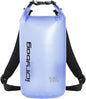 IDRYBAG Clear Dry Bag Waterproof 2L/5L/10L/15L/20L, Small Dry Sack Waterproof Bag for Kayaking