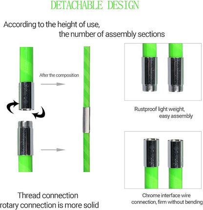 24 Feet Pole Saws For Tree Trimming Hand saw high branch scissors set Alloy saw blade Hand Pole Saws for Sawing and Shearing