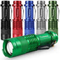 6 Pack LED Mini Flashlights 7W 300LM SK-68 3 Modes Adjustable Focus Zoomable Q5 LED Tactical Flashlight for Camping Hiking Emergency (Six Color Pack)