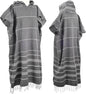 1pcs Large Turkish Cotton Poncho Towel Surf Poncho Changing Towel Robe with Hood and Front Pocket Absorbent Wearable Towel Hooded Beach Towel for Adult Man Women Surf Beach Pool and Swim (pink, L)