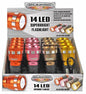 14 LED 85 lumens Assorted LED Flashlight AAA Battery