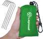 Outdoor Pocket Blanket, 55"x39" Waterproof Foldable Compact Small Pincic Blanket, Ultralight Tarp for Camping, Festival, Beach, Hiking, Backpacking, Travel and More, Stakes Included
