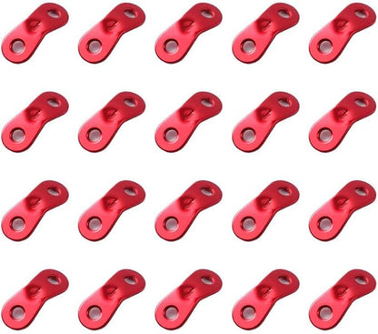 20 PCS Tent Rope Tensioner, Aluminum Guyline Cord Adjuster for Tent, Ultralight Strong Guy Lines Tensioner Tent Cord Tenord tensioner Camping Accessories