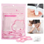 100PCS Compressed Face Towels, Portable Compressed Towel Tablets, Cotton Disposable Face Towel Coin Tissues, Mini Compressed Towels for Travel Camping (Pink)