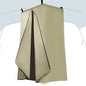 Privacy Tent for Boats, Heavy-Duty Hanging Changing Room for Pontoon Boats, Privacy Curtains for Pontoon Boats, Attaches to Bimini Top Poles (Gray)