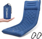 TOMSHOO Sleeping Pad, Ultralight Camping Mat Inflatable Sleeping Mat 77''X28'' Camping Mattress with Pillow Built-in Foot Pump with 2 Carabiners for Camping, Hiking, Travel, Tent