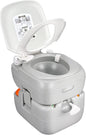 SereneLife Portable Toilet, Camping Porta Potty, 5.8 Gallon Waste Tank, Indoor Outdoor Toilet with CHH Piston, Leak-Proof Cassette Toilet for RV, White, 5.8 Gallon Upgraded, SLCATL360