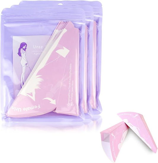 30 Pieces of Pee Funnel for Women, Portable Disposable Urinal for Women, sheweenie Female Urinal for Travel， Waterproof Female Urinal Funnel Suitable for Camping, Hiking, Injury, Pregnancy