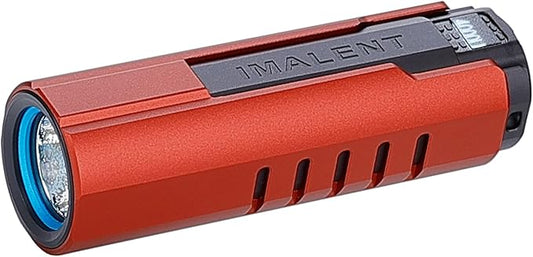 IMALENT LD70 Pocket EDC Flashlight, 4000 Lumens Compact Bright Powerful Flashlights with CREE XHP70.2 LED, Rechargeable Handheld Torch for Camping and Hiking (Red)