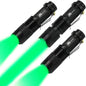 3 Pack Green Light Flashlight, Zoomable 3 Modes Mini Green LED Flashlight, Green Flashlight Torch for Hiking, Camping, Night Observation