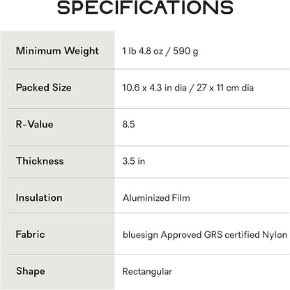 Nemo Equipment Tensor Extreme Conditions Sleeping Pad - Long Wide (76"x25") - Black/Birch Bud/Citron