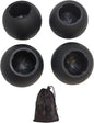 Inner Diameter 20mm Camping Chair Anti Sink Rubber Ball Feet Anti Slipery Set of 4 Stability Outdoor Chair Leg Cap Hiking Uneven Floor Portable with A Mesh Sport Bag