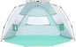 WolfWise 6-7 Person Easy Up Beach Tent UPF 50+ Portable Instant Sun Shelter Canopy Umbrella with Extended Zippered Porch, Mint Green