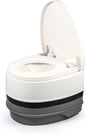 Camco RV Premium Travel Toilet - Features a 5.3-Gallon Detachable Holding Tank, Pump Flush Design & Spring-Loaded Latch (41535)
