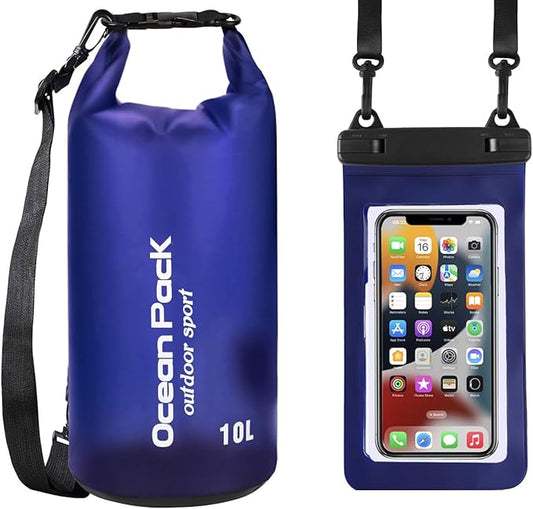 2 Pcs Waterproof Dry Box for Boat Junction Box 9.3 x 7.1 x 1.9 Inches,large,watertight Storage Protective Case for Mobile Phones Wallets Camping Hiking Boating, Black
