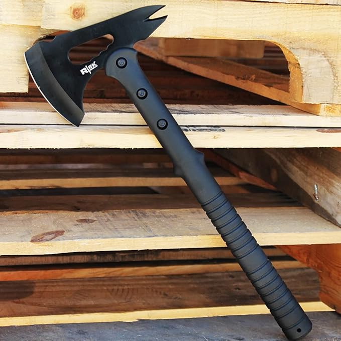 16.75" Rtek Claw Spike Tactical Tomahawk Hatchet, Light Weight Survival Tactical Axe Tool with Sheath (Tactical Axe Claw Spike)