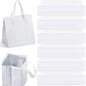 300 Pcs Insulated Take Away Bags Bulk Thermal Insulation Food for Coffee Milk Tea Hot Cold Food Fresh Seafood Cooler Pizza Delivery Bags for Catering Restaurant Grocery (White)