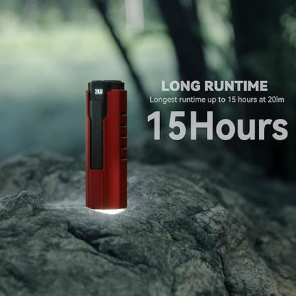 IMALENT LD70 Pocket EDC Flashlight, 4000 Lumens Compact Bright Powerful Flashlights with CREE XHP70.2 LED, Rechargeable Handheld Torch for Camping and Hiking (Red)