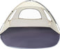 WhiteFang Beach Tent Anti-UV Portable Sun Shade Shelter for 3/4/6/8 Person, Extendable Floor with 3 Ventilating Mesh Windows Plus Carrying Bag, Stakes and Guy Lines