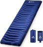 Hikenture Camping Mattress Ultra-Thick 5 Inch,Ergonomic Sleeping Pad with Pillow,Backpacking Sleeping Mat,Ultralight,Inflatable &Compact Camp Air Mattress for Tent,Cot,Hammock(1100-B)