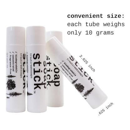 4pk Soap Stick: travel-sized, natural soap for hiking, camping, and traveling