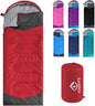 oaskys Camping Sleeping Bag - 3 Season Warm & Cool Weather - Summer Spring Fall Lightweight Waterproof for Adults Kids - Camping Gear Equipment, Traveling, and Outdoors