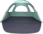 WhiteFang Beach Tent Anti-UV Portable Sun Shade Shelter for 3/4/6/8 Person, Extendable Floor with 3 Ventilating Mesh Windows Plus Carrying Bag, Stakes and Guy Lines