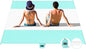 AlphaBeing Beach Blanket Waterproof Sandproof, Large Beach Blanket 7'x7'(1-6 Adults), Quick-Drying Beach Mat Sand Free, Lightweight Beach Mats for Outdoor Picnic Camping Travel with 6 Stakes