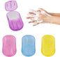 4PCS Disposable Hand Washing Paper Soap Sheets, Mini Portable Cleaning Paper Soap Tablet, Suitable for Travelling Outdoor Camping Carrying(80 Sheets)