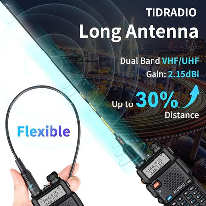 2 Pack BaoFeng UV-5R 8 Watt Ham Radio Handheld BaoFeng Radio with USB Charging Dual Band Ham Radio BaoFeng Walkie Talkie