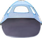 WhiteFang Beach Tent Anti-UV Portable Sun Shade Shelter for 3/4/6/8 Person, Extendable Floor with 3 Ventilating Mesh Windows Plus Carrying Bag, Stakes and Guy Lines