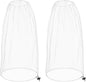 2 Pack Ultra Large Mosquito Net 42x25 Inches Mosquito Head Net Oversized Insect Netting Bug Fits Most Hats for Gardening Hiking Fishing Traveling(White)