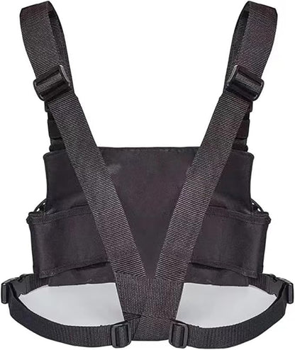 Ousawig Universal Radio Chest Harness Bag Tactical Chest Front Pack Pouch Holster Vest for Two Way Radio Walkie Talkie