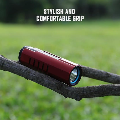 IMALENT LD70 Pocket EDC Flashlight, 4000 Lumens Compact Bright Powerful Flashlights with CREE XHP70.2 LED, Rechargeable Handheld Torch for Camping and Hiking (Red)
