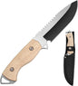 1PC outdoor multifunctional cutting knife, EDC convenient straight knife, fixed blade, multi-purpose camping and hiking survival knife